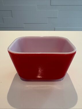 Vintage  Pyrex Red Refrigerator Dish, 501 model - NO LID